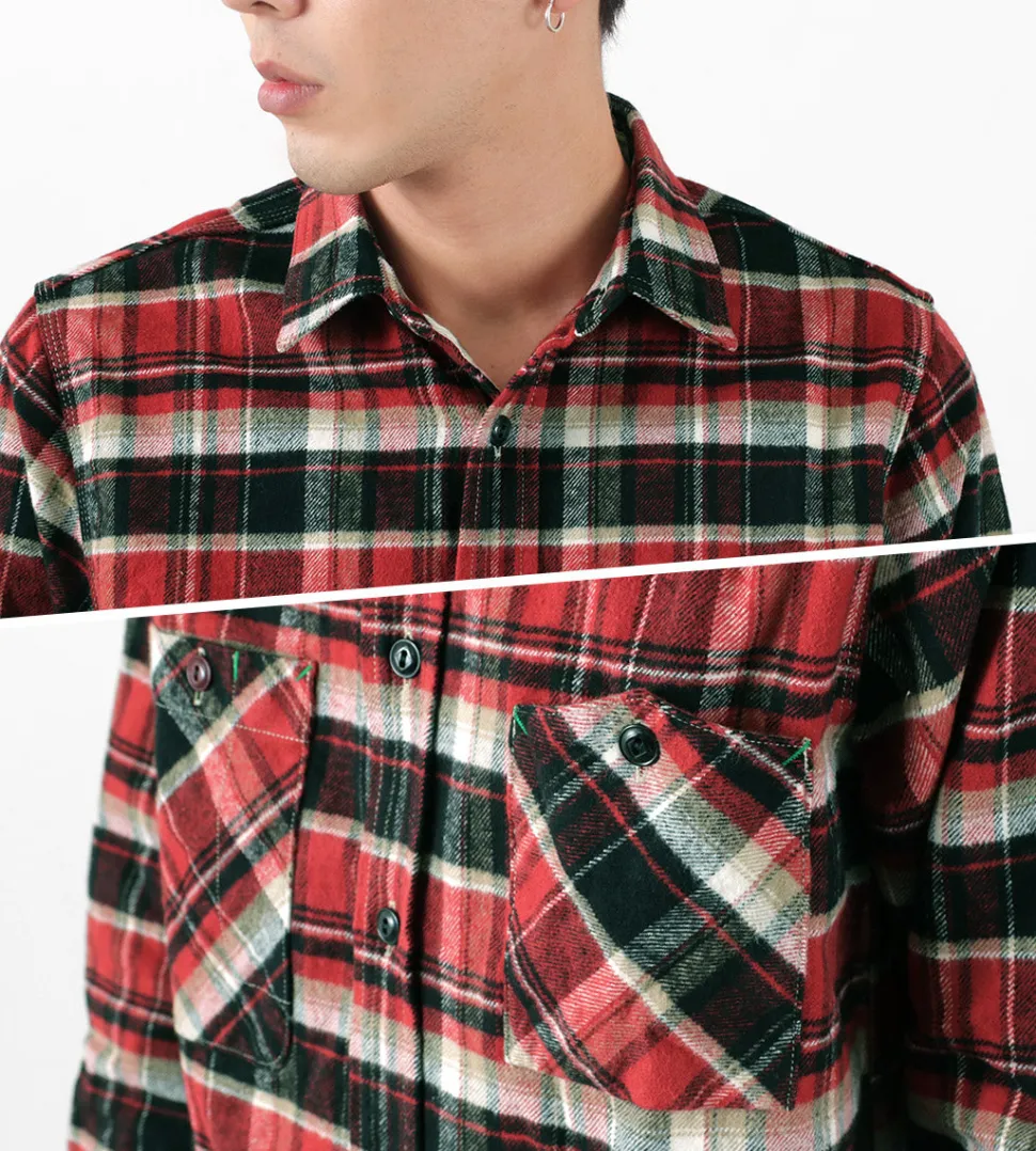 FOB FACTORY / F3481 HEAVY NEL WORK SHIRT