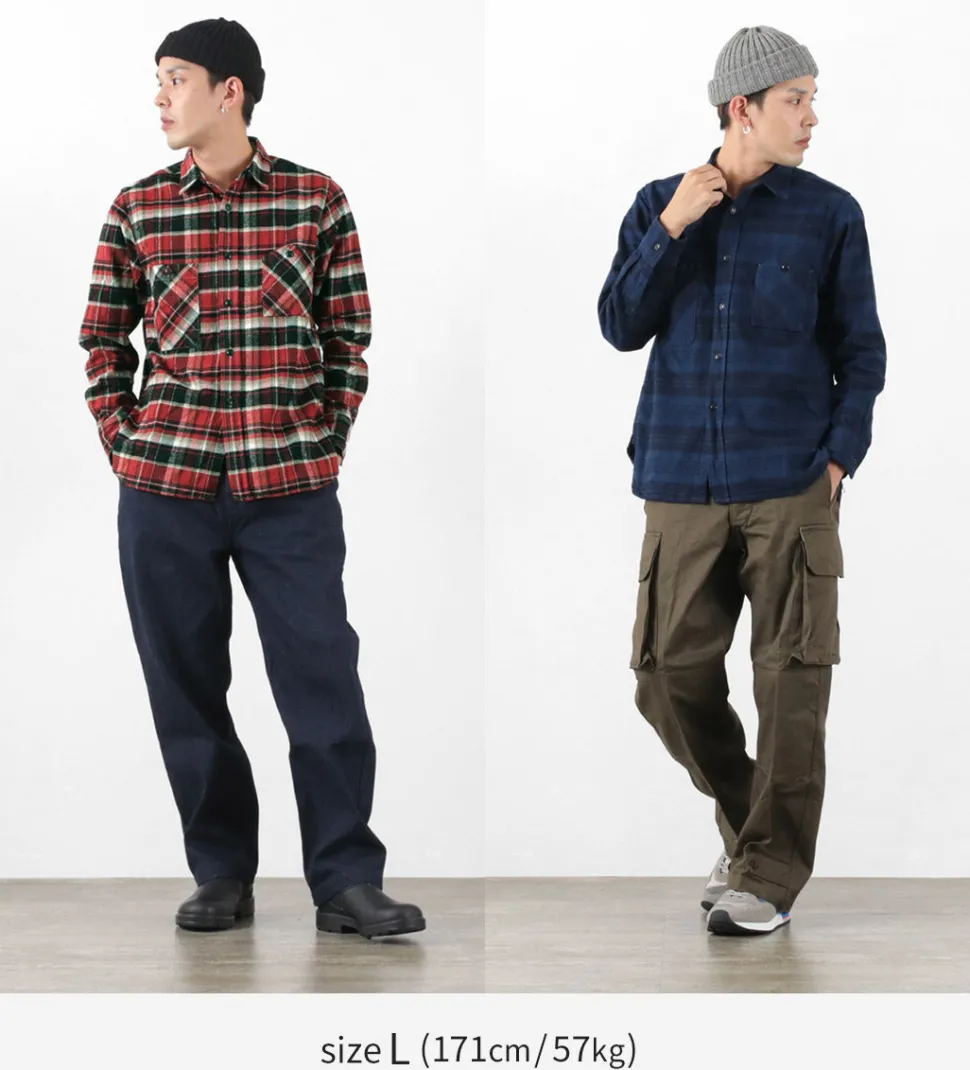 FOB FACTORY / F3481 HEAVY NEL WORK SHIRT