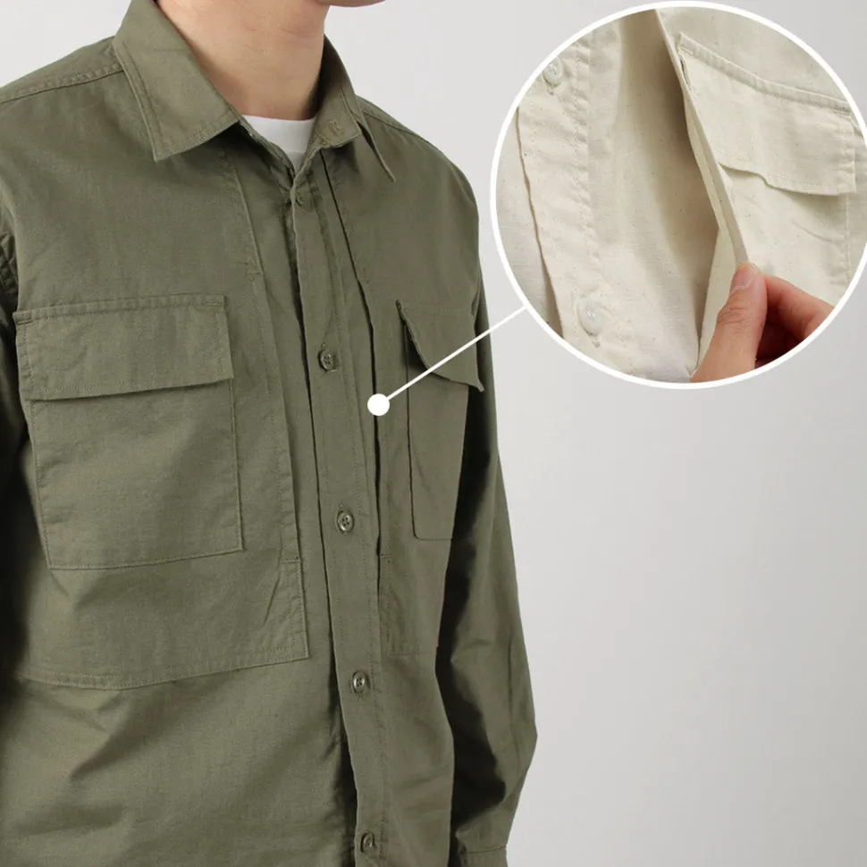 FOB FACTORY / F3498 Long sleeve field shirt