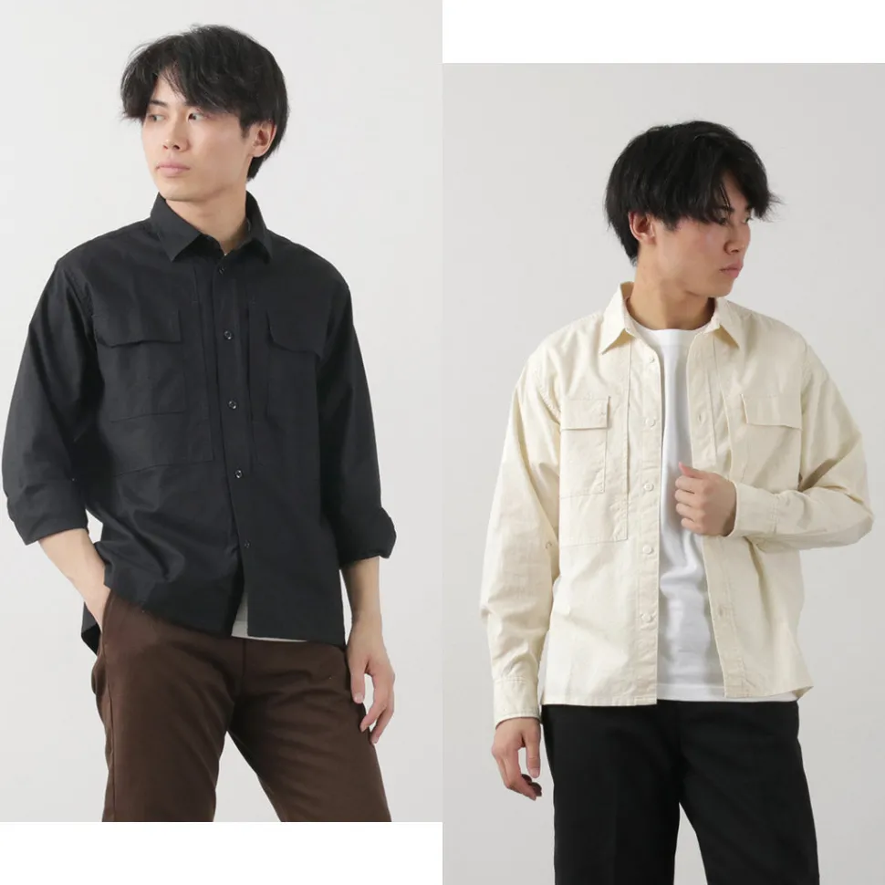 FOB FACTORY / F3498 Long sleeve field shirt