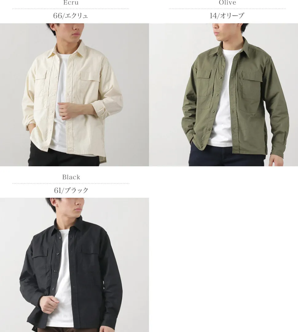 FOB FACTORY / F3498 Long sleeve field shirt