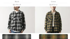 FOB FACTORY / F3505 Nel open collar shirt