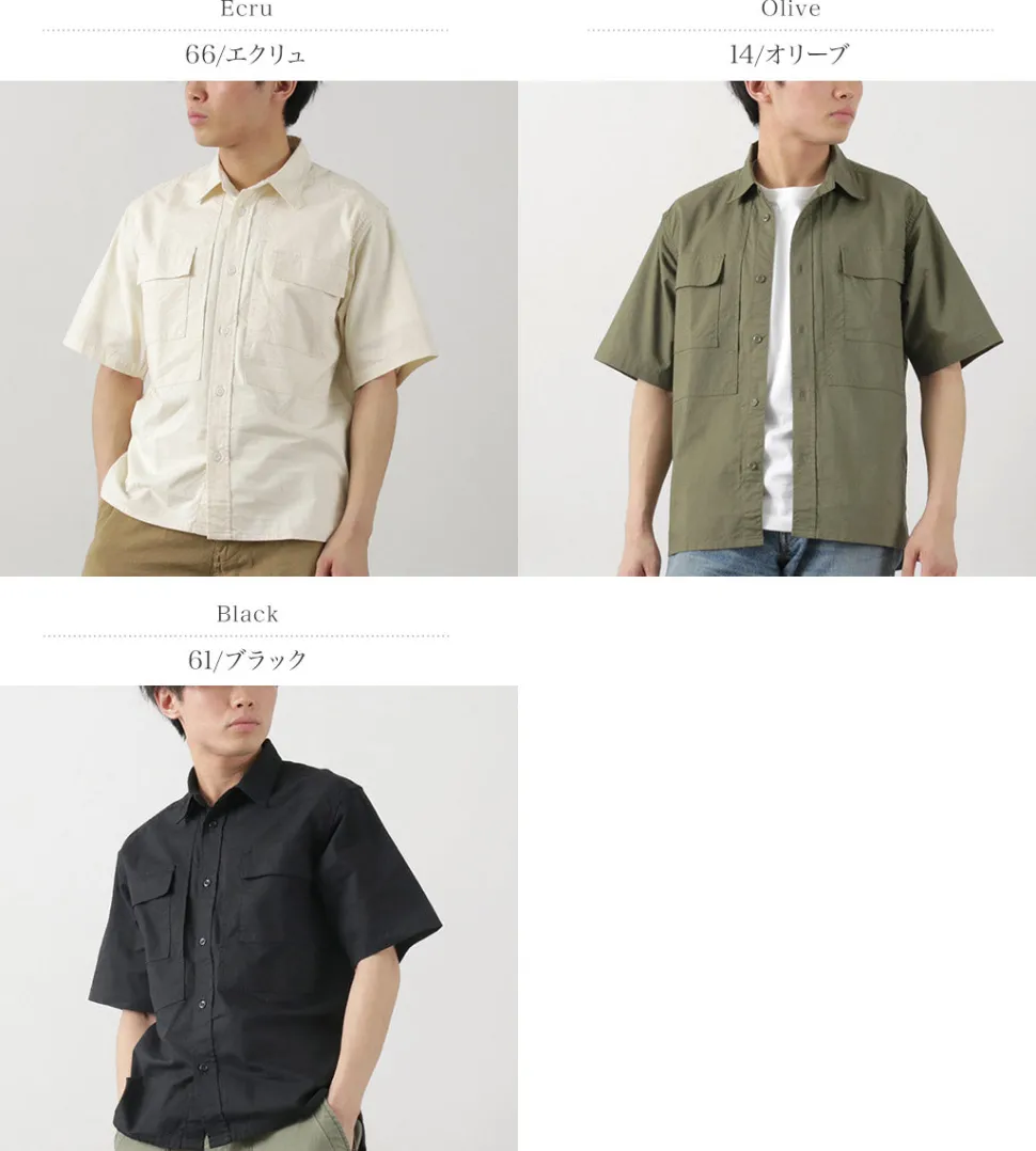 FOB FACTORY / F3499 Short sleeve field shirt
