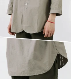 FOB FACTORY / FRC006 military dump band collar shirt