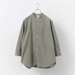 FOB FACTORY / FRC006 military dump band collar shirt