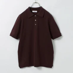 FUJITO / Knit Polo Easy Solid Collar