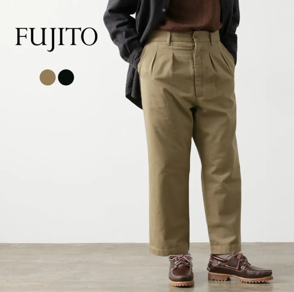 FUJITO / 2-Tuck Trousers Chino