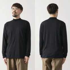 FYNELYNE ENGINEERED BY LIFILL / Cotton Long Sleeve Mock Neck T-Shirt