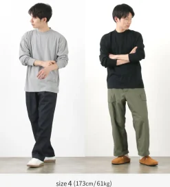 GICIPI / BACCALA Crew Neck Relaxed Fit Long Sleeve T-Shirt