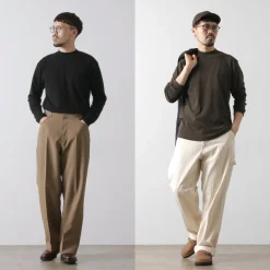 GICIPI / Delfino Crew Neck Basic Fit Long Sleeve Cut and Sewn