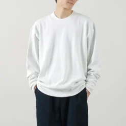 GICIPI / ORSO Crew Neck Ribbed Long Sleeve Milano Rib Knit Sewn