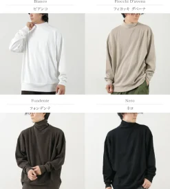 GICIPI / SCIMMIA Mockneck Ribbed Long Sleeve Milano Rib Knit Sewn