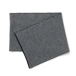 GILBERT WILSON OF HA / Staggered Check Merino Wool Snood