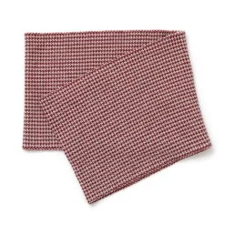 GILBERT WILSON OF HA / Staggered Check Merino Wool Snood