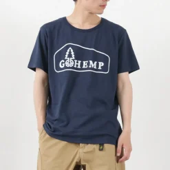 GOHEMP / Box Logo Basic Short Sleeve T-Shirt