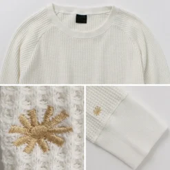 GOHEMP / Hemp Waffle BASIC Raglan Crew