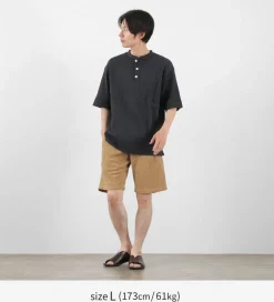 GOHEMP / Henley PK Short Sleeve Shirt