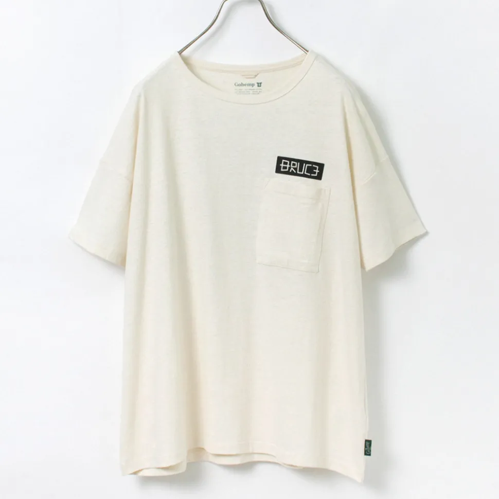 GOHEMP / NC Mono Tone Wide Poket Tee