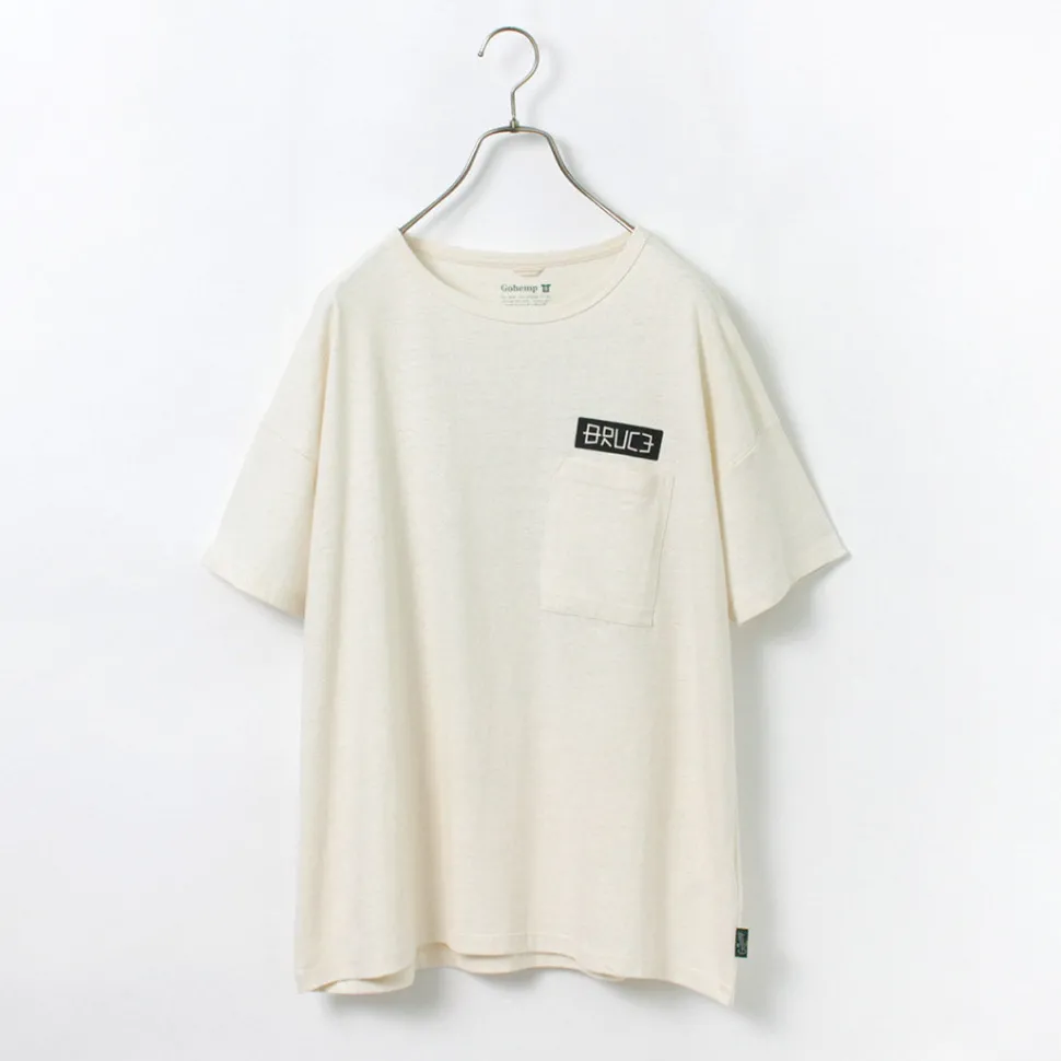 GOHEMP / NC Mono Tone Wide Poket Tee