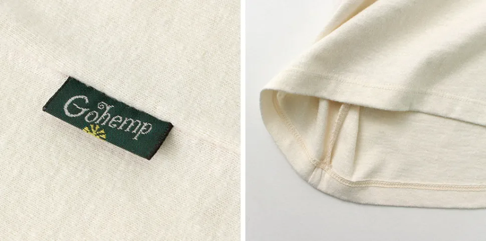 GOHEMP / NC Mono Tone Wide Poket Tee