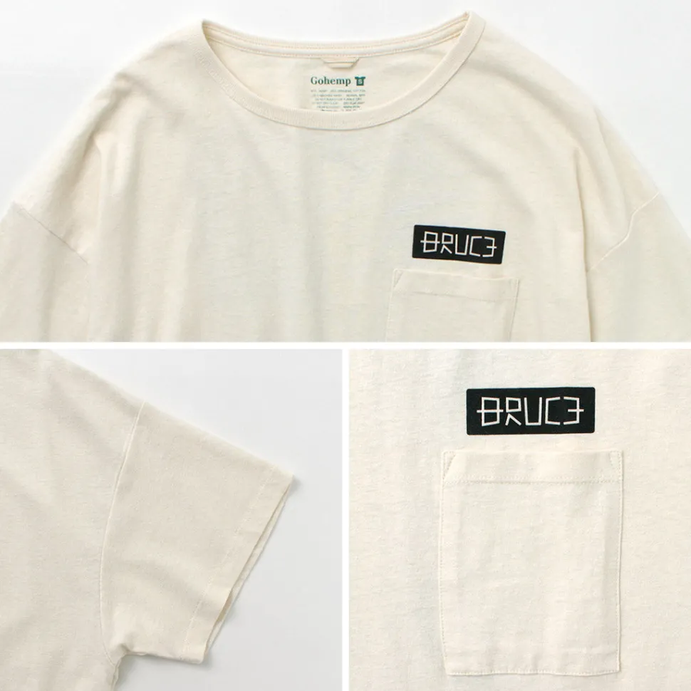 GOHEMP / NC Mono Tone Wide Poket Tee