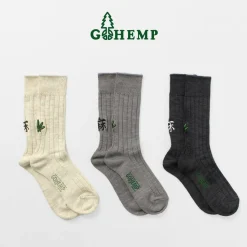 GOHEMP / Souvenir Emblem Crew Socks