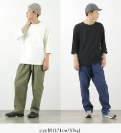 GOHEMP / Sunblend warmer Baseball sleeve crew t-shirt