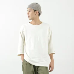 GOHEMP / Sunblend warmer Baseball sleeve crew t-shirt