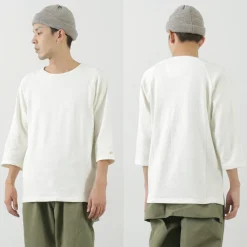 GOHEMP / Sunblend warmer Baseball sleeve crew t-shirt