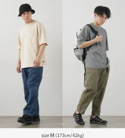 GOHEMP / Wide slit T-shirt Heather