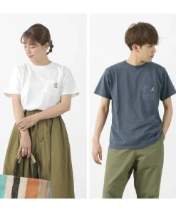 GOOD ON / GO BOY Hanging embroidery short sleeve pocket