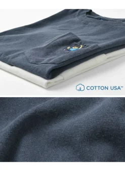 GOOD ON / GO BOY Hanging embroidery short sleeve pocket