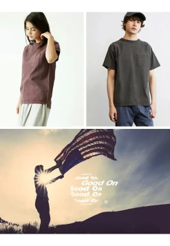 GOOD ON / GOST1101 Raglan heavy pocket T-shirt short sleeve