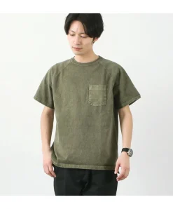 GOOD ON / GOST1101 Raglan heavy pocket T-shirt short sleeve