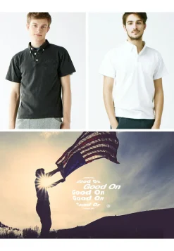 GOOD ON / GOST1103 Short sleeve polo shirt