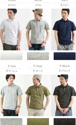 GOOD ON / GOST1103 Short sleeve polo shirt
