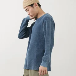 GOOD ON / Indigo Long Sleeve Thermal T-Shirt