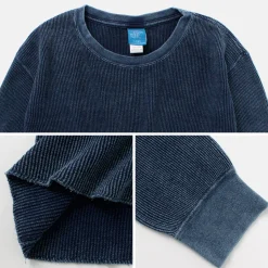 GOOD ON / Indigo Long Sleeve Thermal T-Shirt