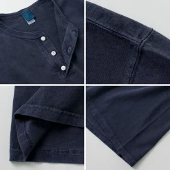 GOOD ON / Long Sleeve Henley Neck T-Shirt