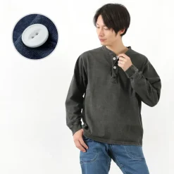 GOOD ON / L/S heavy henley T