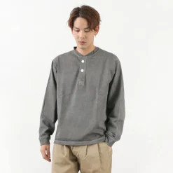 GOOD ON / L/S heavy henley T