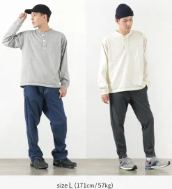 GOOD ON / L/S heavy henley T