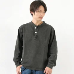 GOOD ON / L/S heavy henley T