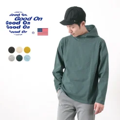 GOOD ON / Pullover hooded T-shirt/long sleeves