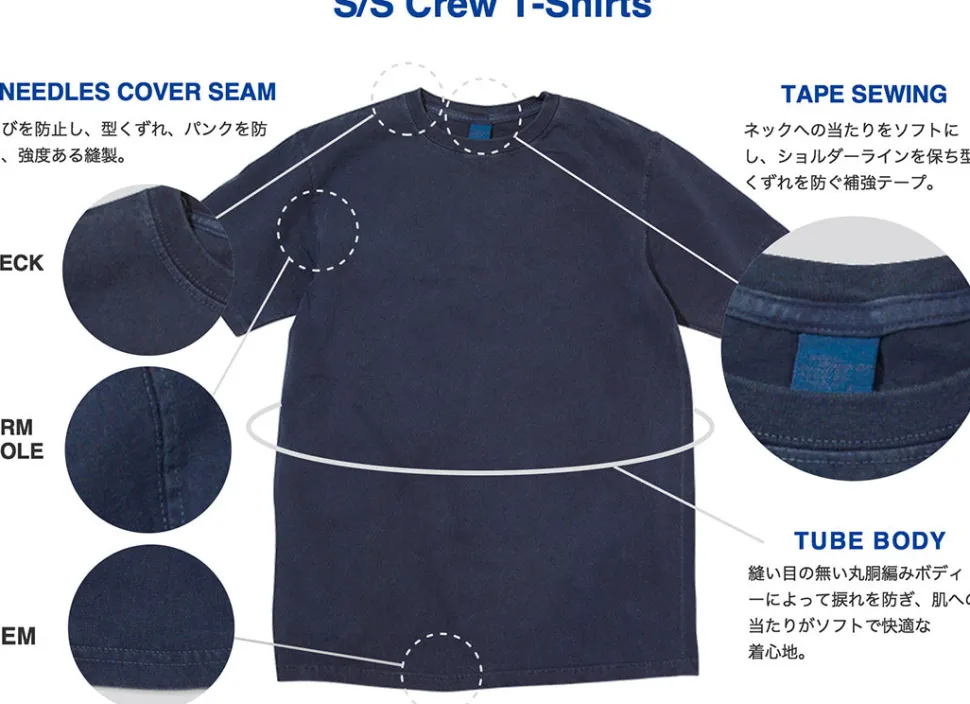 GOOD ON / Short Sleeve Basic Pocket Crew Neck T-Shirt