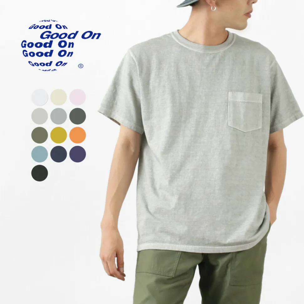 GOOD ON / Short Sleeve Basic Pocket Crew Neck T-Shirt