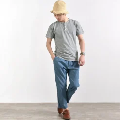 GOOD ON / Short sleeve henley neck T-shirt