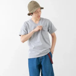 GOODWEAR / Coded short sleeve V-neck pocket T-shirt