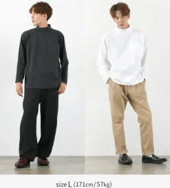 GOODWEAR / Long Sleeve Turtle Neck Pocket Tee