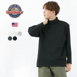 GOODWEAR / Long Sleeve Turtle Neck Pocket Tee